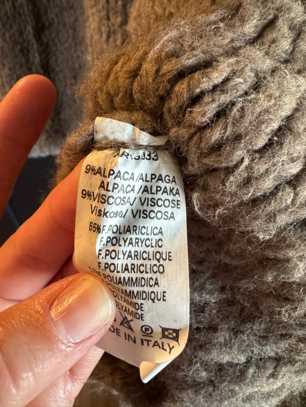 Cozy Chunky Knit Women's Sweater in Taupe - Picture 4 of 4